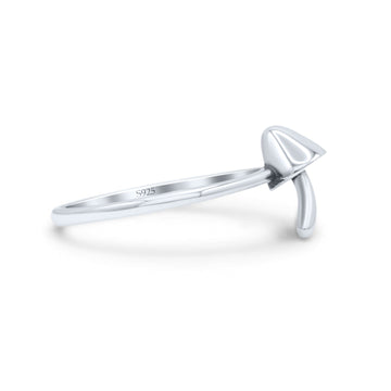 Mushroom Design Artisan Stylish Statement Oxidized Band Thumb Ring